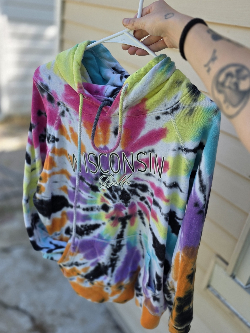 Wisconsin Dells Tie-Dye Hoodie - Multicolor